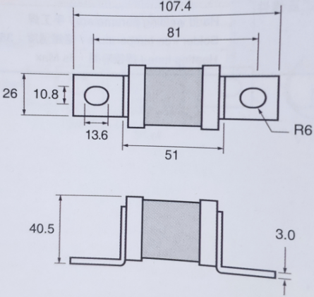 37*70mm大电流保险丝